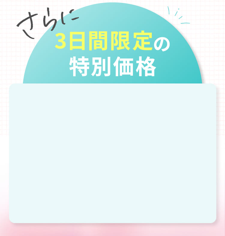 さらに3日間限定の特別価格
